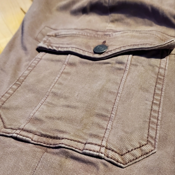 AMERICAN EAGLE | Brown Cargo High Rise Stretch Jeans in Size 10 Regular - Picture 7 of 12